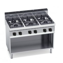   Ipari gáztűzhely - Berto's G7F6MP álló, 6 égőfejjel