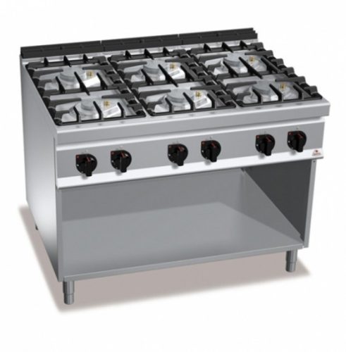 Ipari gáztűzhely - Berto's G9F6M 6 égőfejjel
