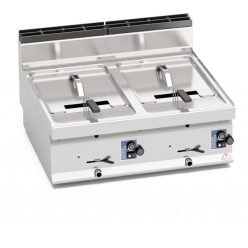 Asztali ipari olajsütő - Berto's GL10+10B gázüzemű