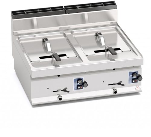 Asztali ipari olajsütő - Berto's GL10+10B gázüzemű