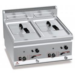 Asztali ipari olajsütő - Berto's GL8+8B gázüzemű