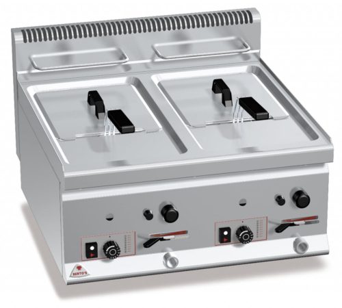 Asztali ipari olajsütő - Berto's GL8+8B gázüzemű