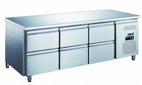 Hűtött munkaasztal - GN3160TN 6 fiókkal