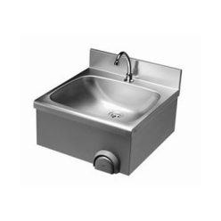   Fali kézmosó - térdkapcsolóval és takaróborítással, magasított hátsó fali felhajtással