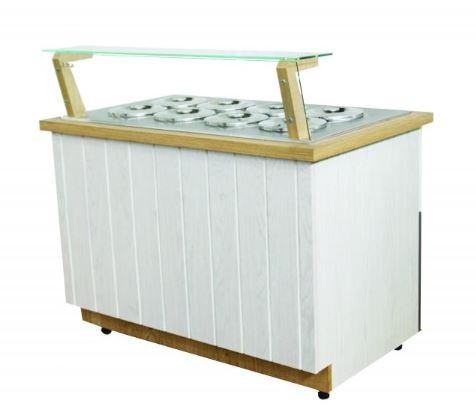 Fagylaltpult - K-1 ML 4 MALAGA | 4 tégelyes