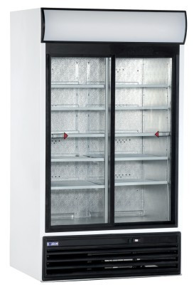 Üvegajtós hűtő - Csúszó, bruttó 945 liter