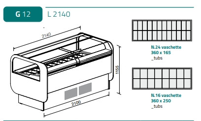 Fagylaltpult FB Ranieri Lumina G12