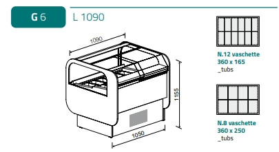 Fagylaltpult FB Ranieri Lumina G6
