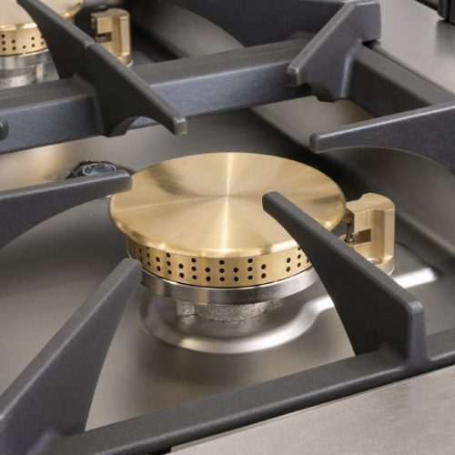 Ipari gáztűzhely - Berto's SG9F4PS+FE2 4 lángos, elektromos alsó sütővel