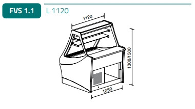 Süteményes hűtő - FB Ranieri Sintesi II Atto FVS 1.1