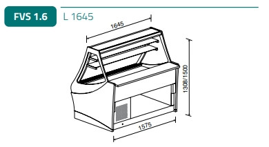 Süteményes hűtő - FB Ranieri Sintesi II Atto FVS 1.6
