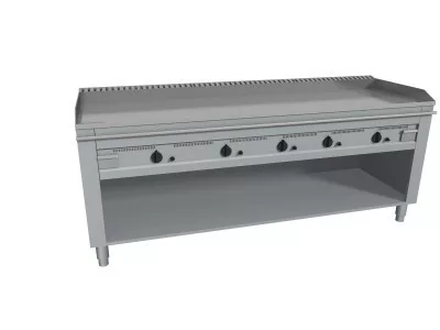 Teppanyaki grill - CASTA gázüzemű  5 fűtőegységgel