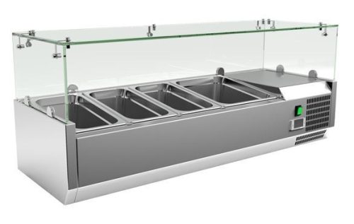 Feltéthűtő - 3xGN1/3 + 1xGN1/2, 120 cm