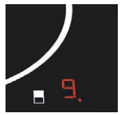 Berner beépitett kijelző indukciós főzőlapoknál